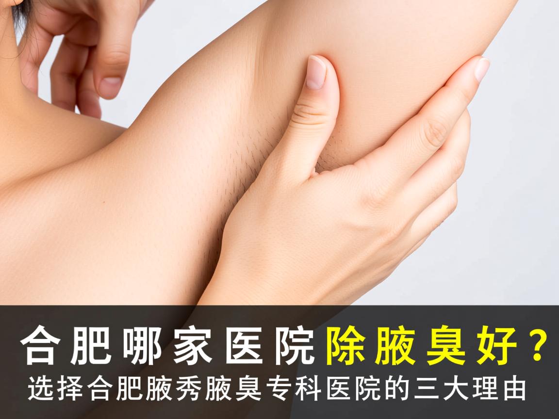 合肥哪家医院除腋臭好？选择合肥腋秀腋臭专科医院的三大理由