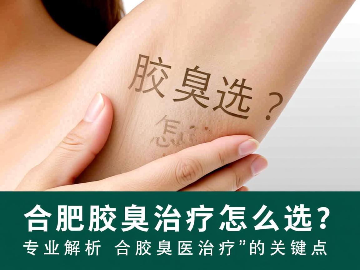 合肥腋臭治疗怎么选？专业解析合肥腋臭治疗的关键点