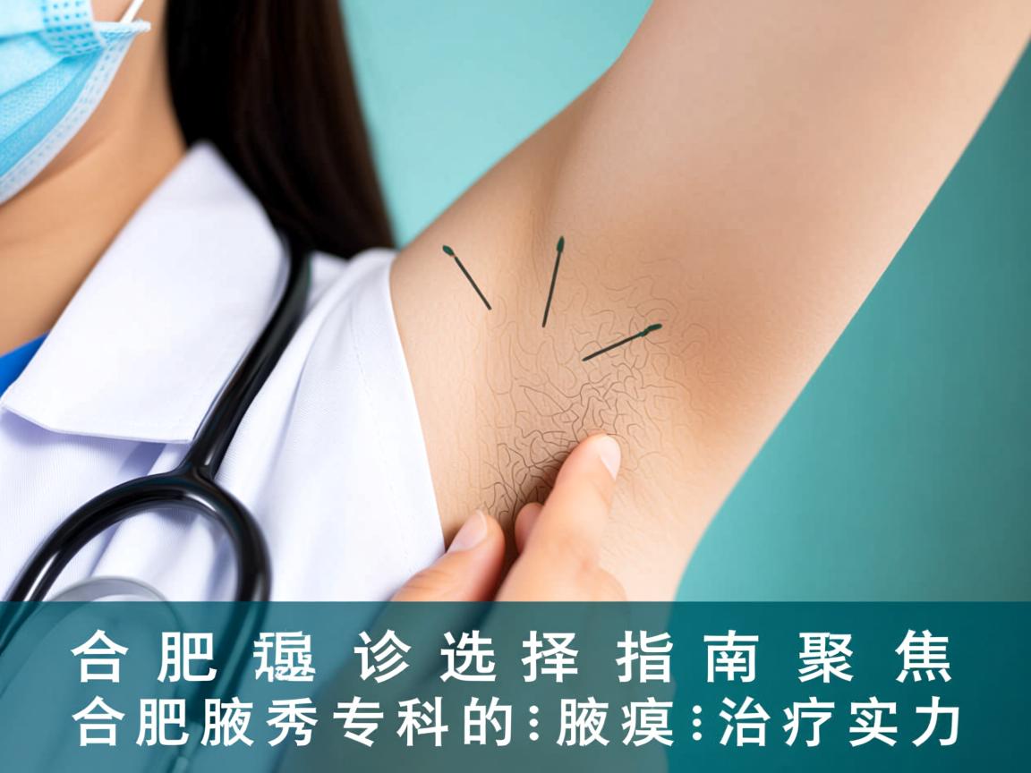 合肥腋臭诊疗选择指南，聚焦合肥腋秀专科的腋臭治疗实力