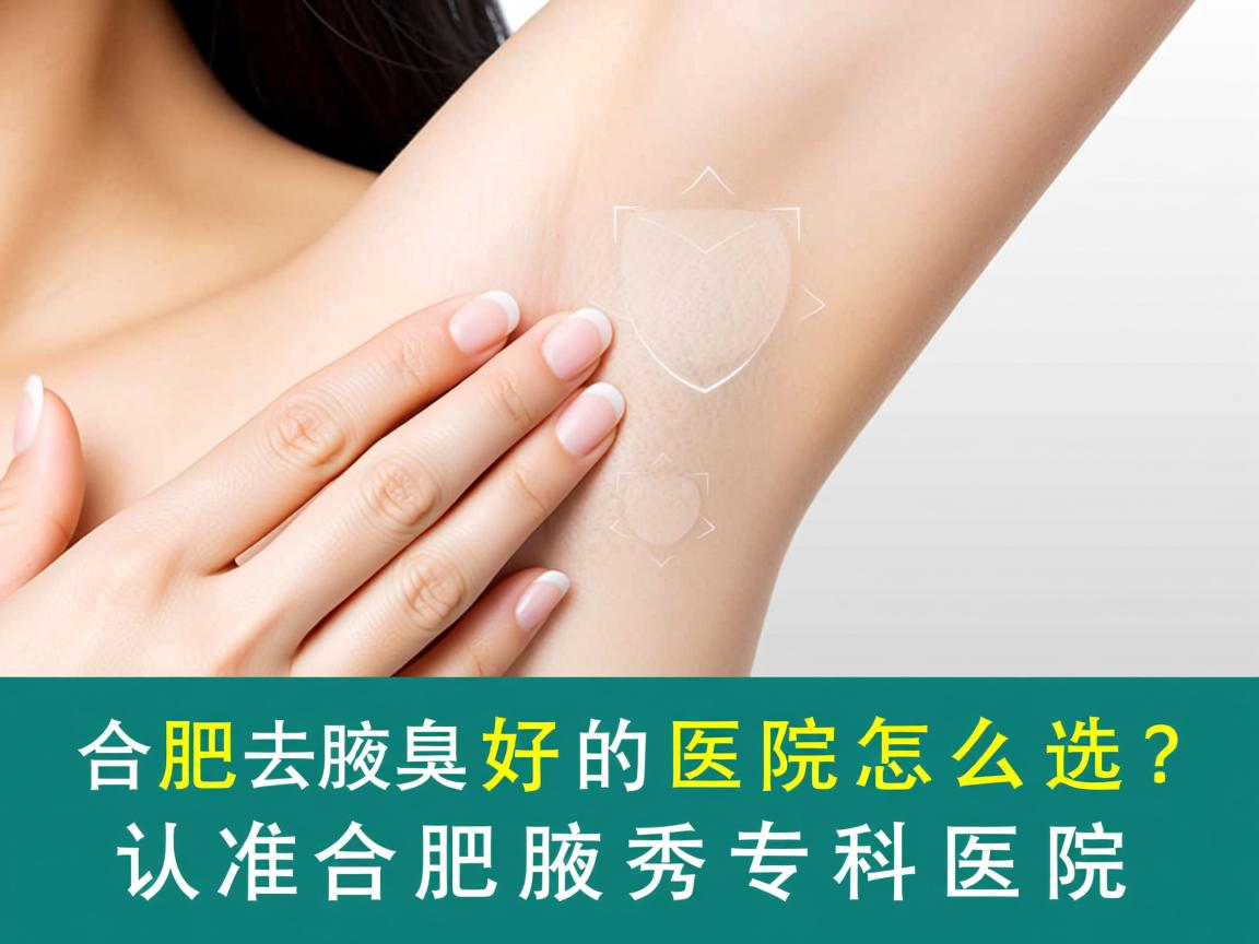 合肥去腋臭好的医院怎么选？认准合肥腋秀专科医院
