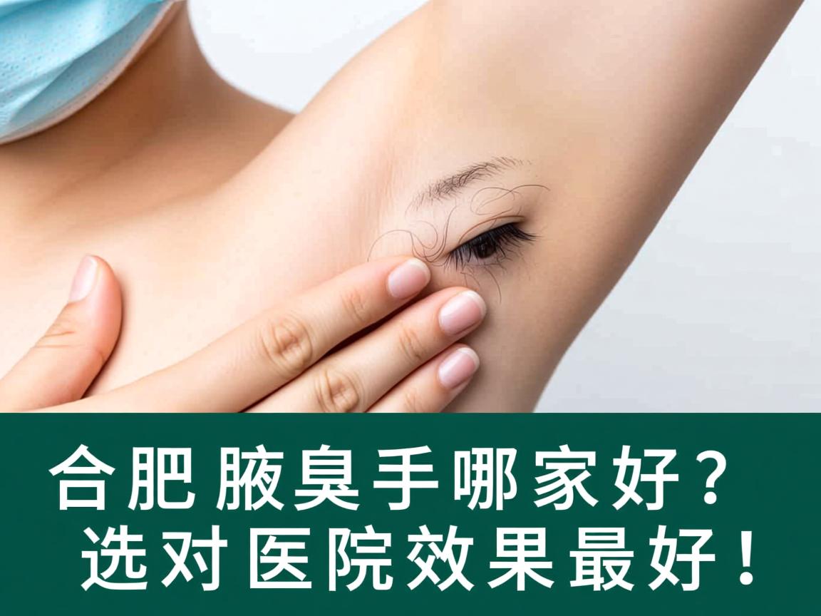 合肥腋臭手术哪家好？选对医院效果最好！