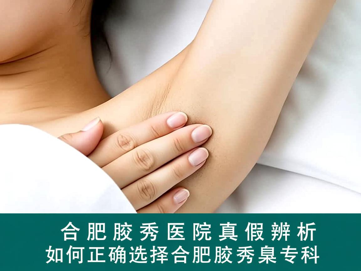 合肥腋秀医院真假辨析，如何正确选择合肥腋秀腋臭专科