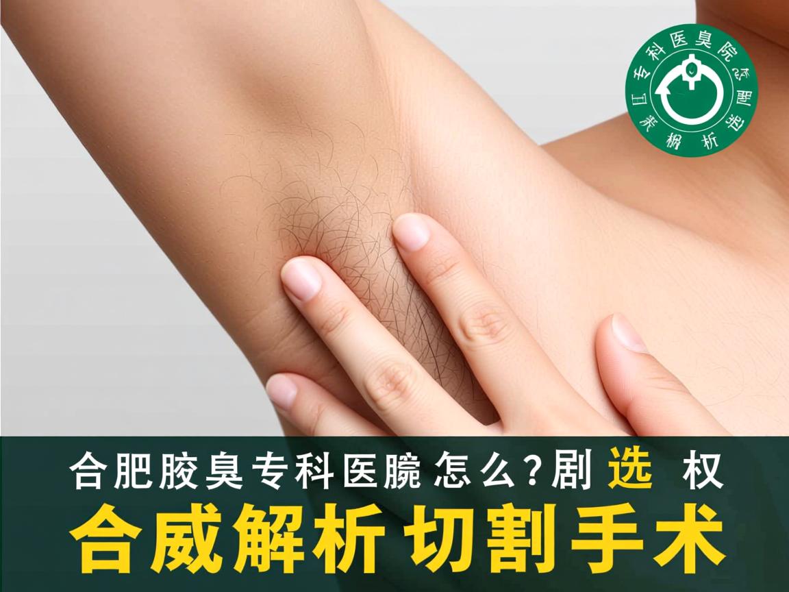 合肥腋臭专科医院怎么选？权威解析合肥腋臭切割手术