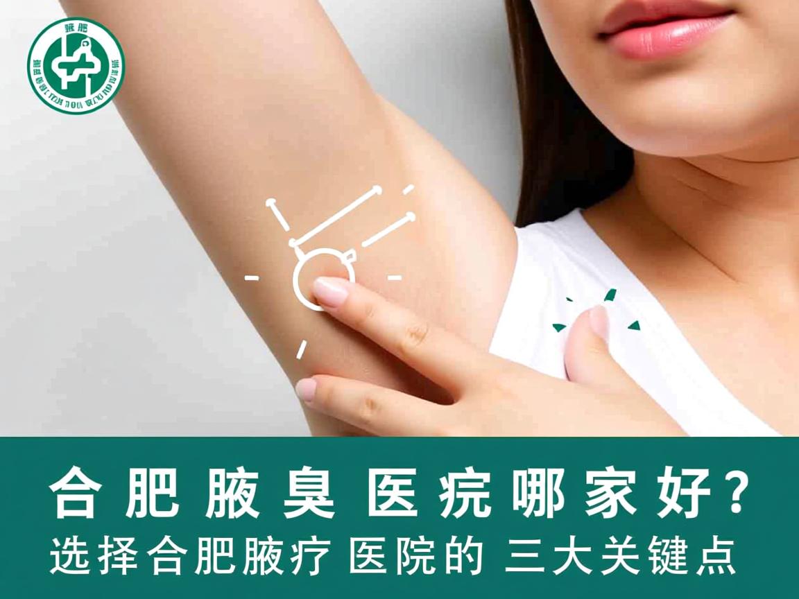 合肥腋臭医院哪家好？选择合肥腋臭医院的三大关键点