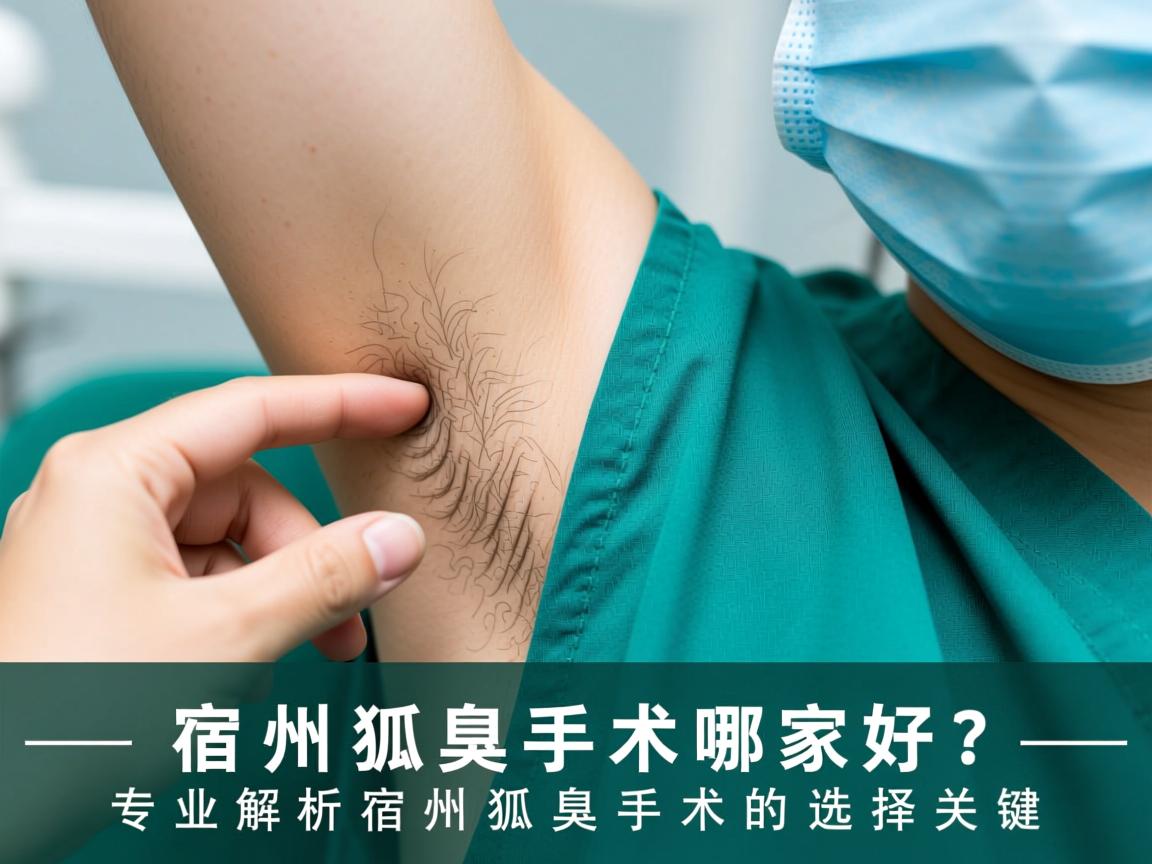 宿州狐臭手术哪家好？专业解析宿州狐臭手术的选择关键