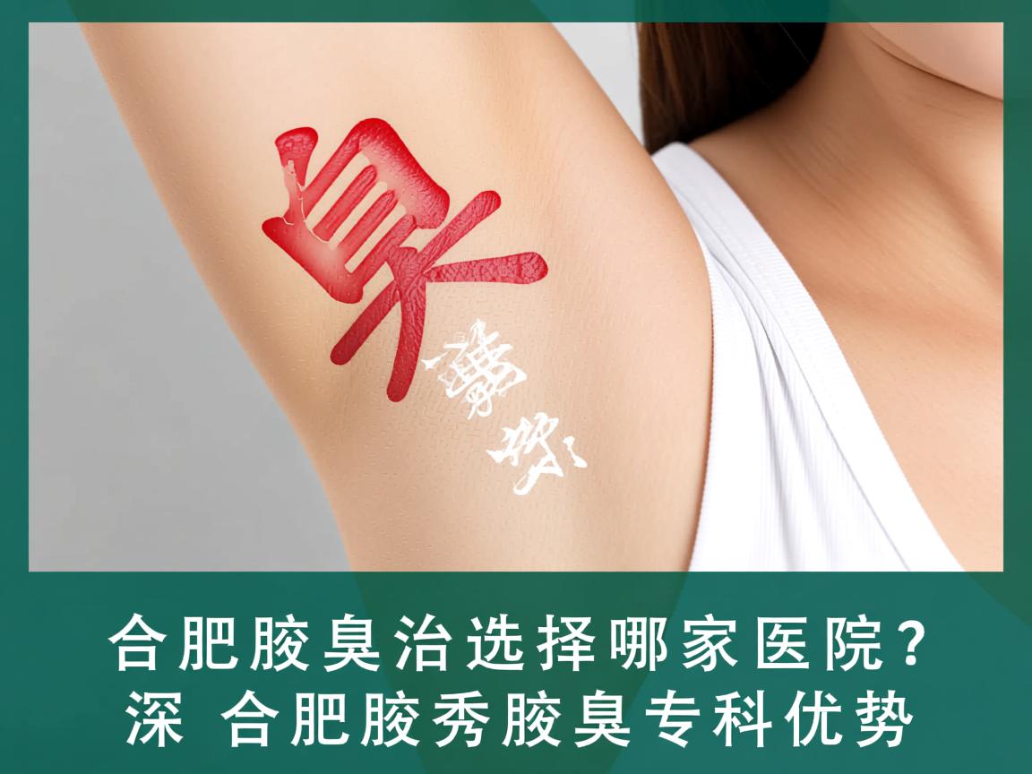 合肥腋臭治疗选择哪家医院？深度解析合肥腋秀腋臭专科优势