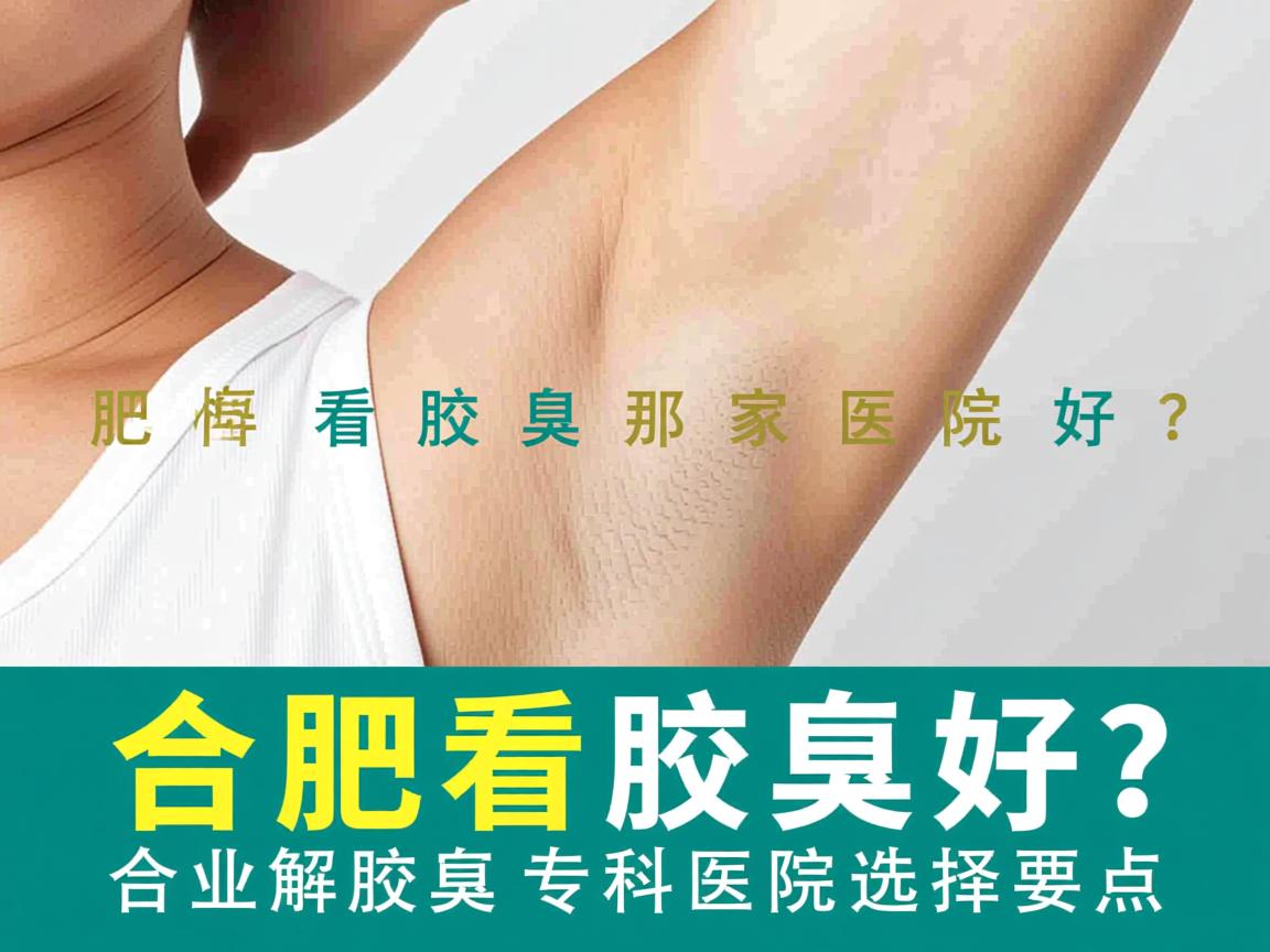合肥看腋臭那家医院好？专业解析合肥腋臭专科医院选择要点