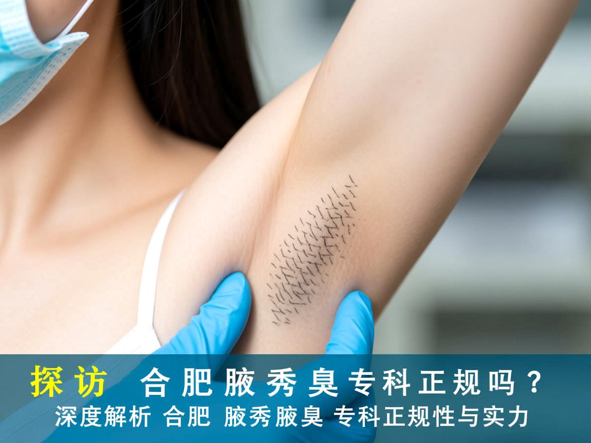 探访合肥腋秀腋臭专科正规吗？深度解析合肥腋秀腋臭专科正规性与实力