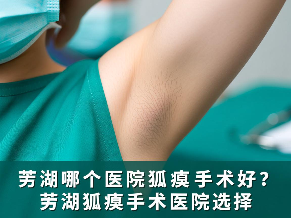 芜湖哪个医院开狐臭手术好？深度解析芜湖狐臭手术医院选择