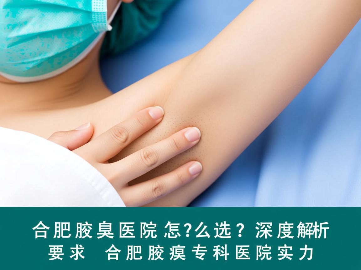 合肥腋臭医院怎么选？深度解析合肥腋臭专科医院实力