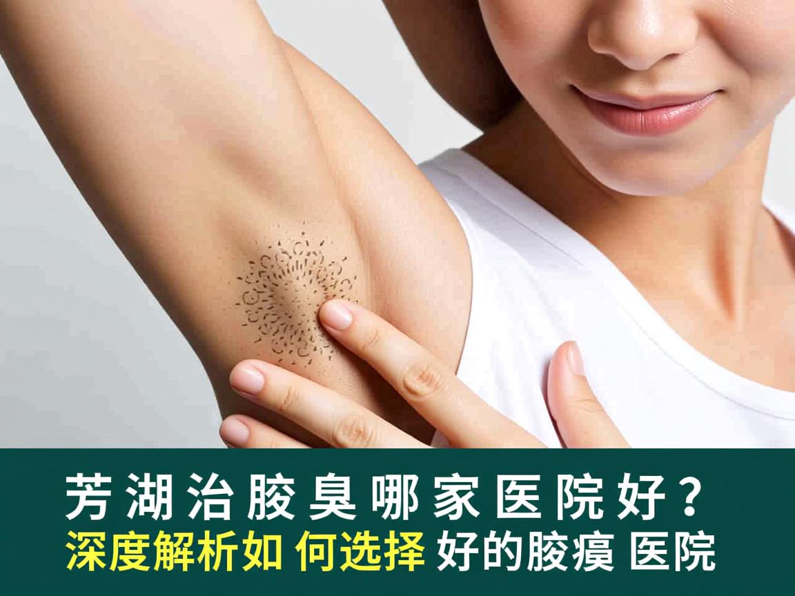 芜湖治腋臭哪家医院好？深度解析如何选择好的腋臭医院