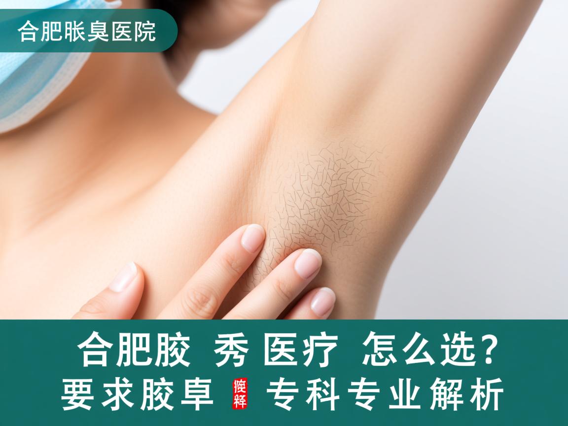 合肥腋臭医院怎么选？合肥腋秀腋臭专科专业解析