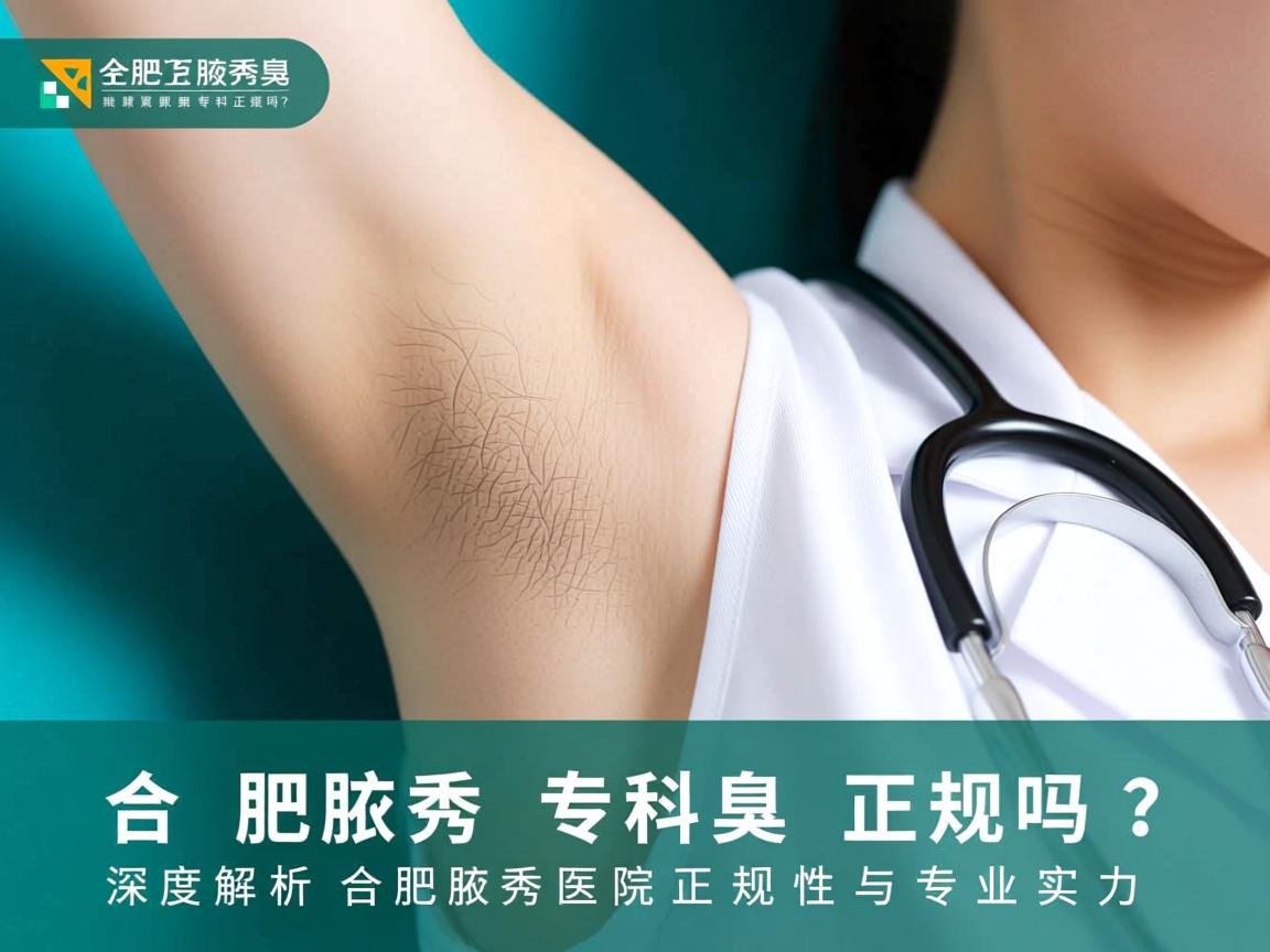 合肥腋秀腋臭专科正规吗？深度解析合肥腋秀医院正规性与专业实力