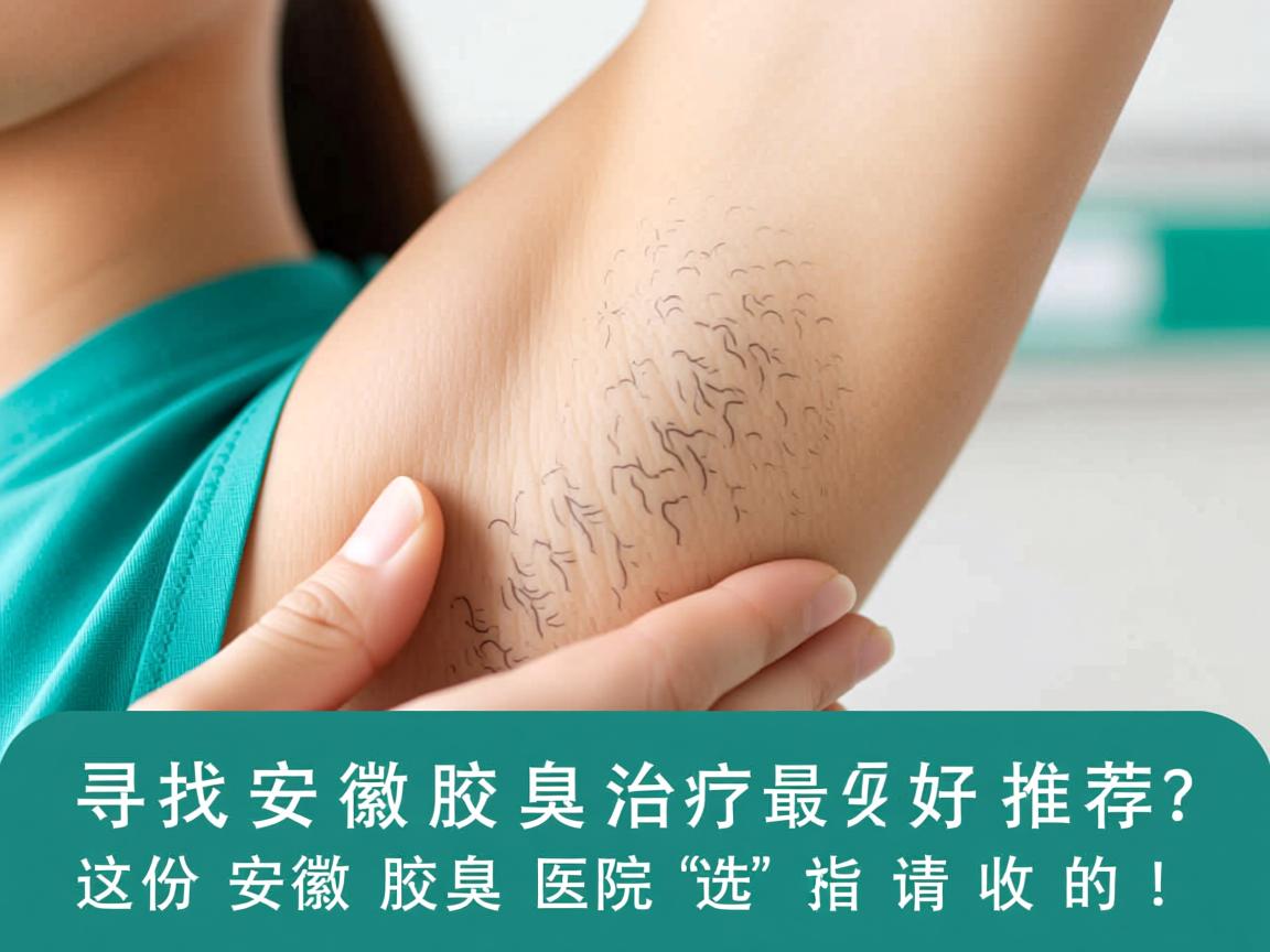 寻找安徽腋臭治疗最好推荐？这份安徽腋臭医院选择指南请收好！
