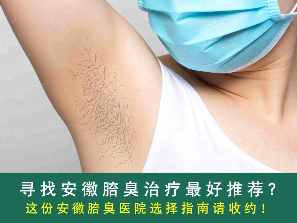 寻找安徽腋臭治疗最好推荐？这份安徽腋臭医院选择指南请收好！