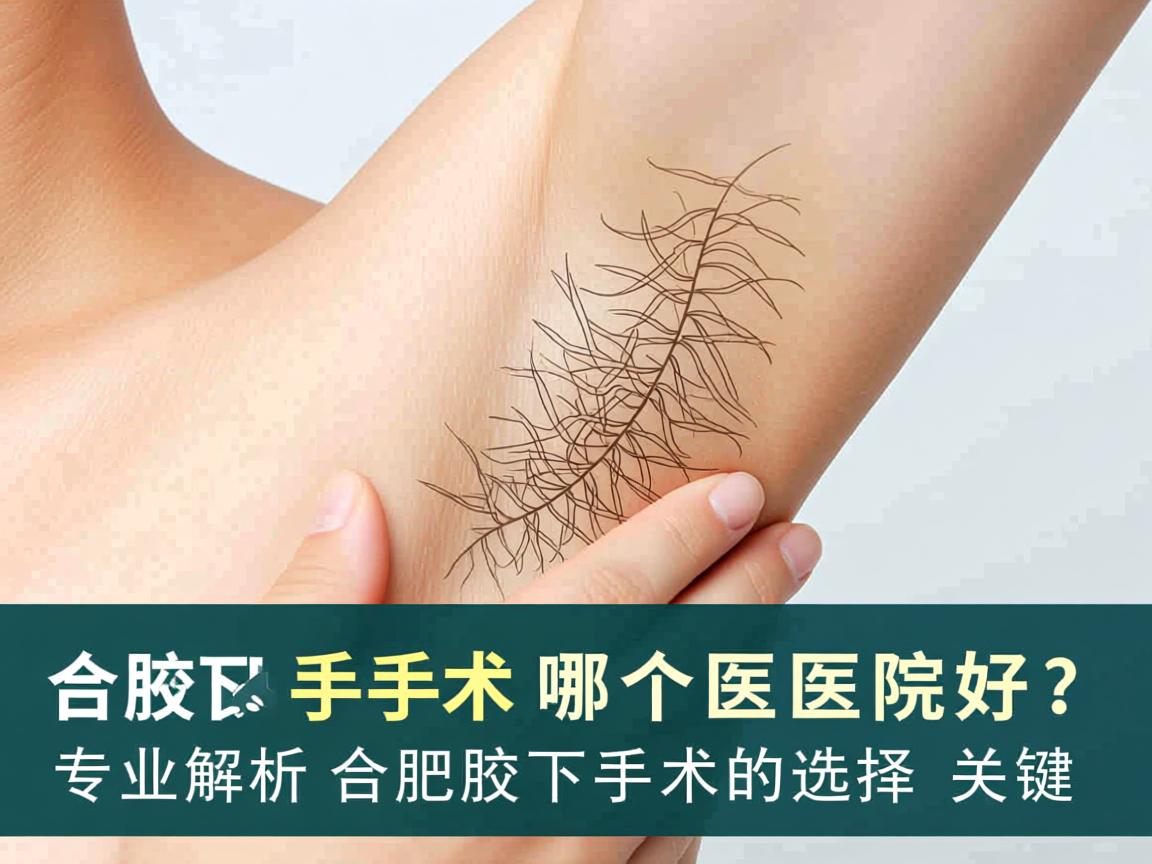 合肥腋下手术哪个医院好？专业解析合肥腋下手术的选择关键