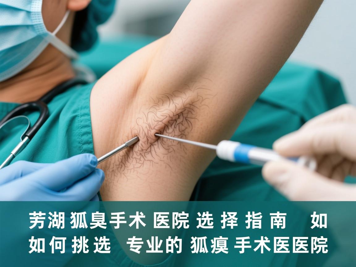 芜湖狐臭手术医院选择指南，如何挑选专业的狐臭手术医院