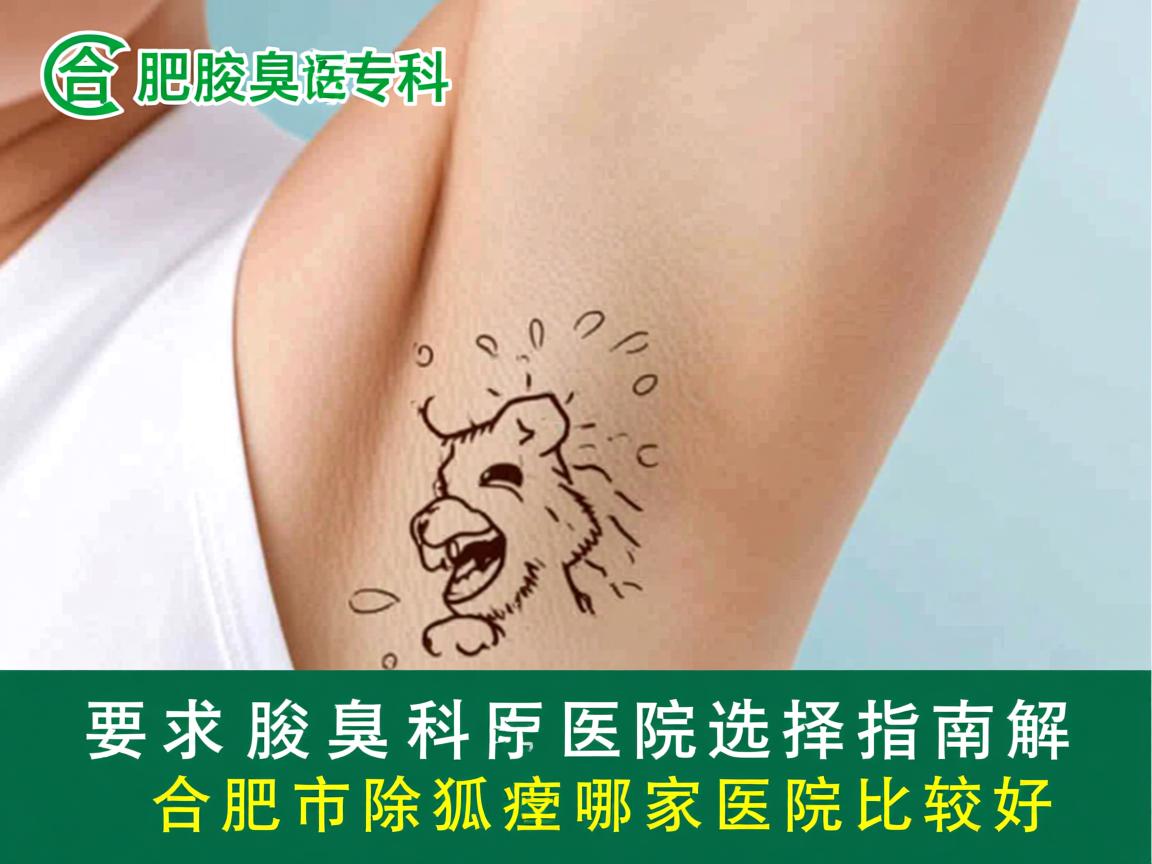 合肥腋臭专科医院选择指南，解析合肥市除狐臭哪家医院比较好
