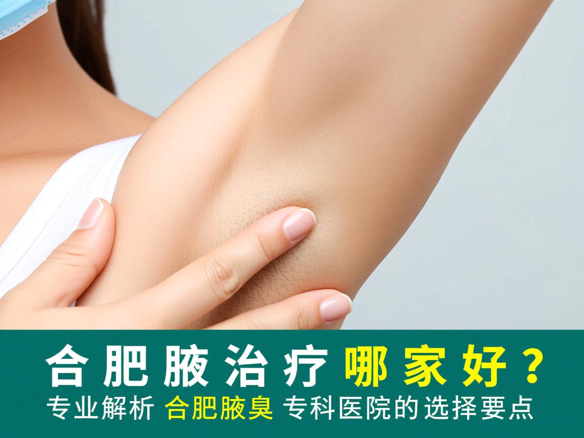 合肥腋臭治疗哪家好？专业解析合肥腋臭专科医院的选择要点