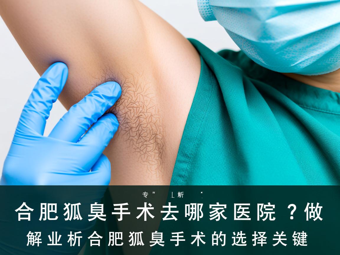 合肥狐臭手术去哪家医院做？专业解析合肥狐臭手术的选择关键