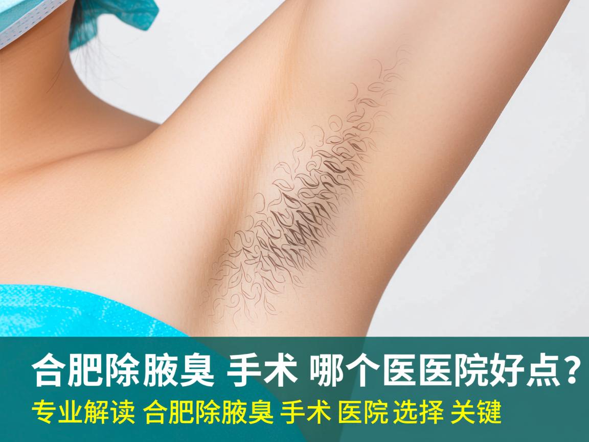 合肥除腋臭手术哪个医院好点？专业解读合肥除腋臭手术医院选择关键