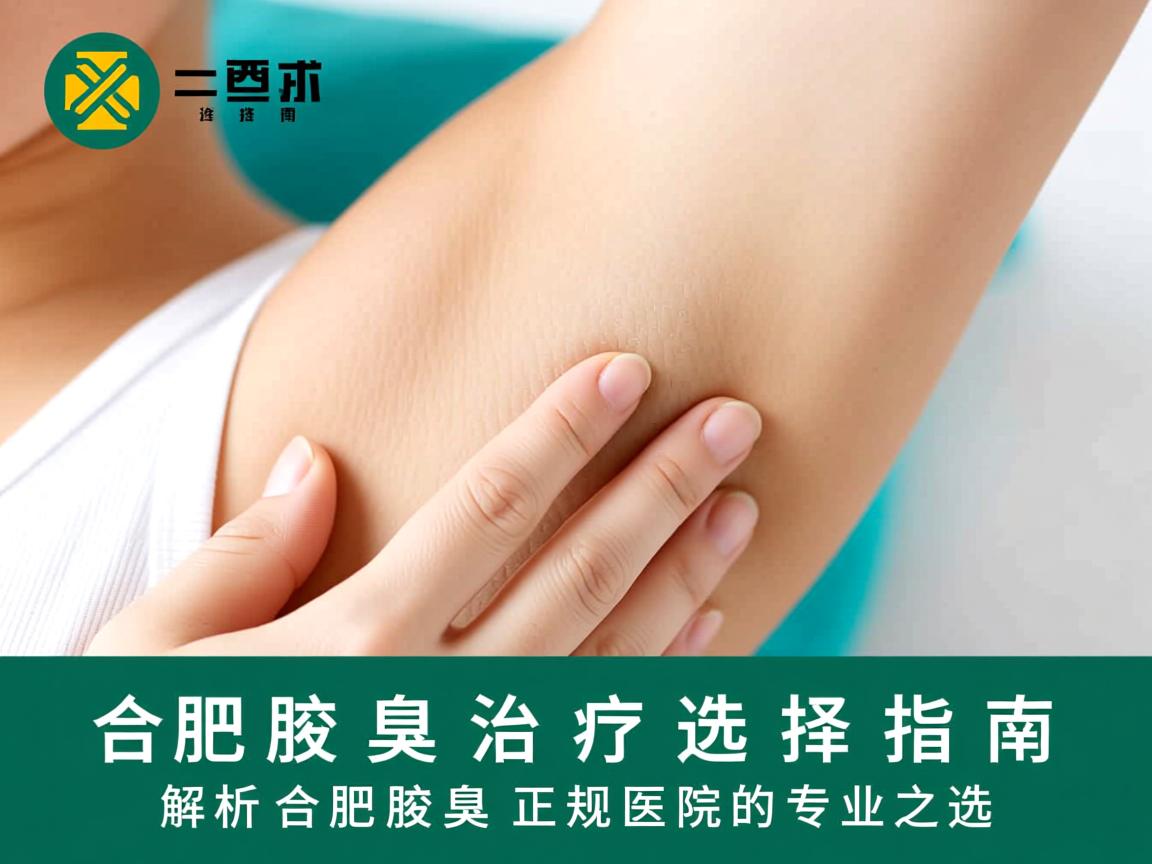 合肥腋臭治疗选择指南，解析合肥腋臭正规医院的专业之选