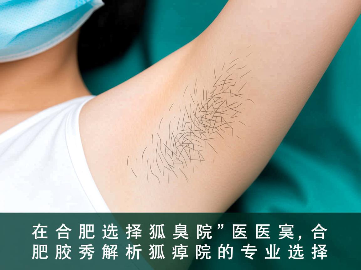 在合肥选择狐臭医院，合肥腋秀解析狐臭医院的专业选择