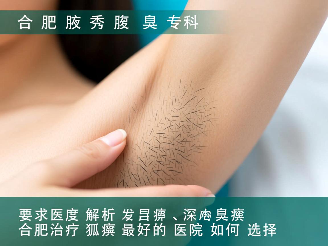 合肥腋秀腋臭专科，深度解析合肥治疗狐臭最好的医院如何选择