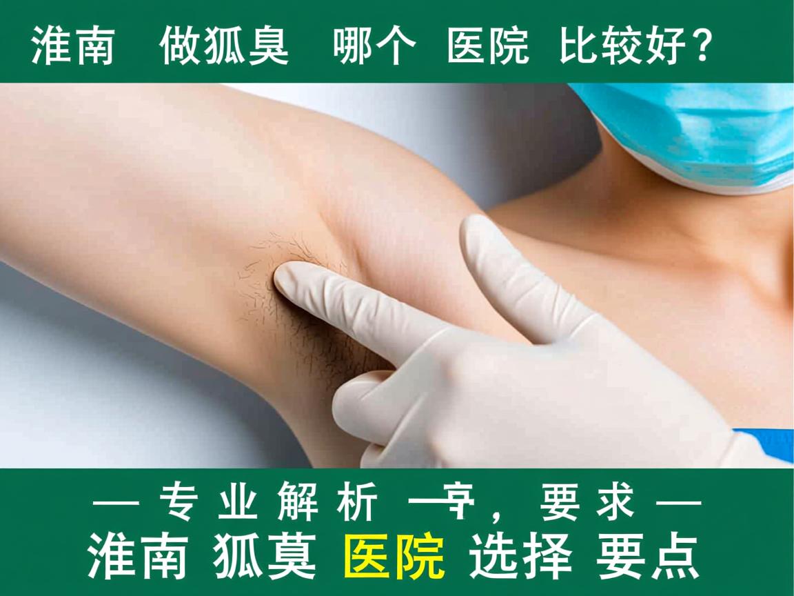 淮南做狐臭哪个医院比较好？专业解析淮南狐臭医院选择要点
