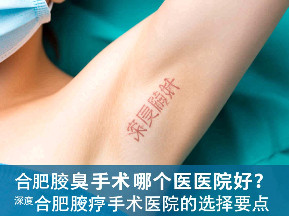 合肥腋臭手术哪个医院好？深度解析合肥腋臭手术医院的选择要点
