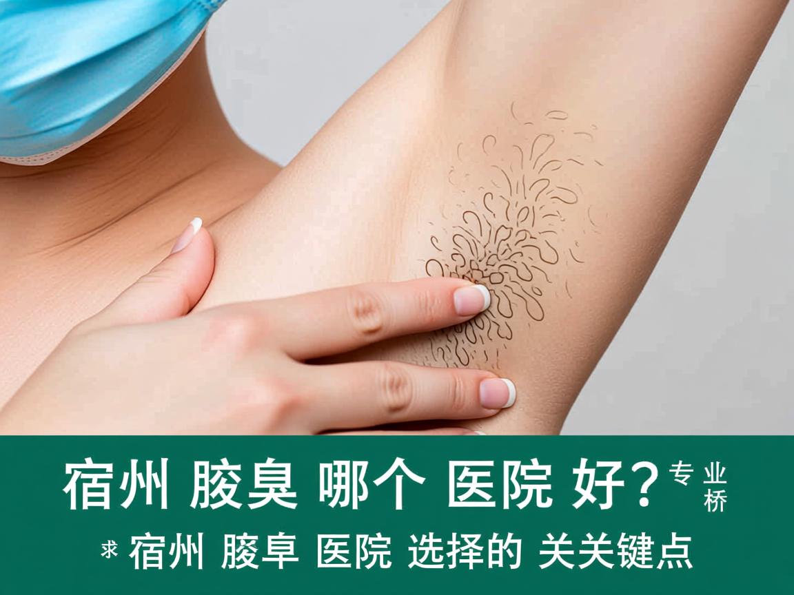 宿州腋臭哪个医院好？专业分析宿州腋臭医院选择的关键点