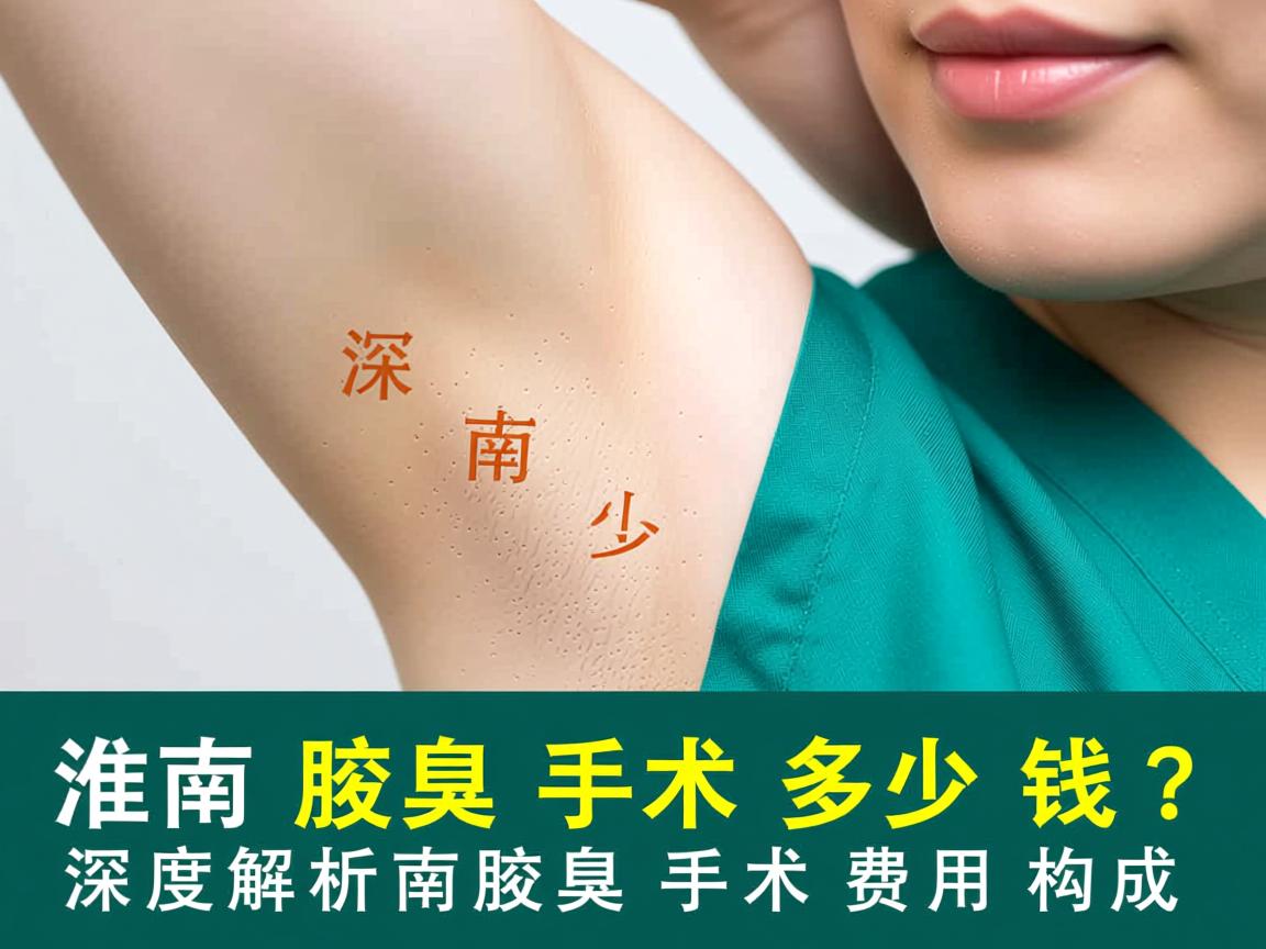 淮南腋臭手术多少钱？深度解析淮南腋臭手术费用构成