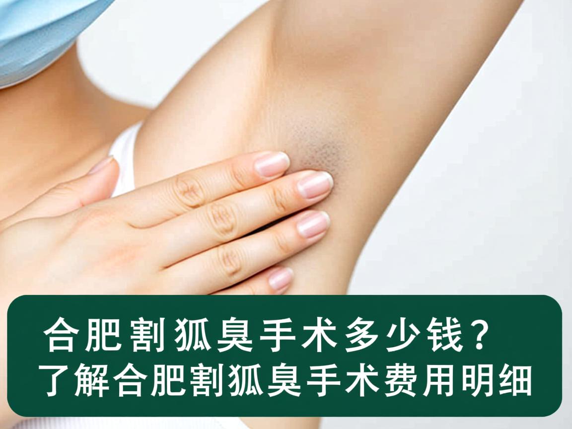 合肥割狐臭手术多少钱？了解合肥割狐臭手术费用明细