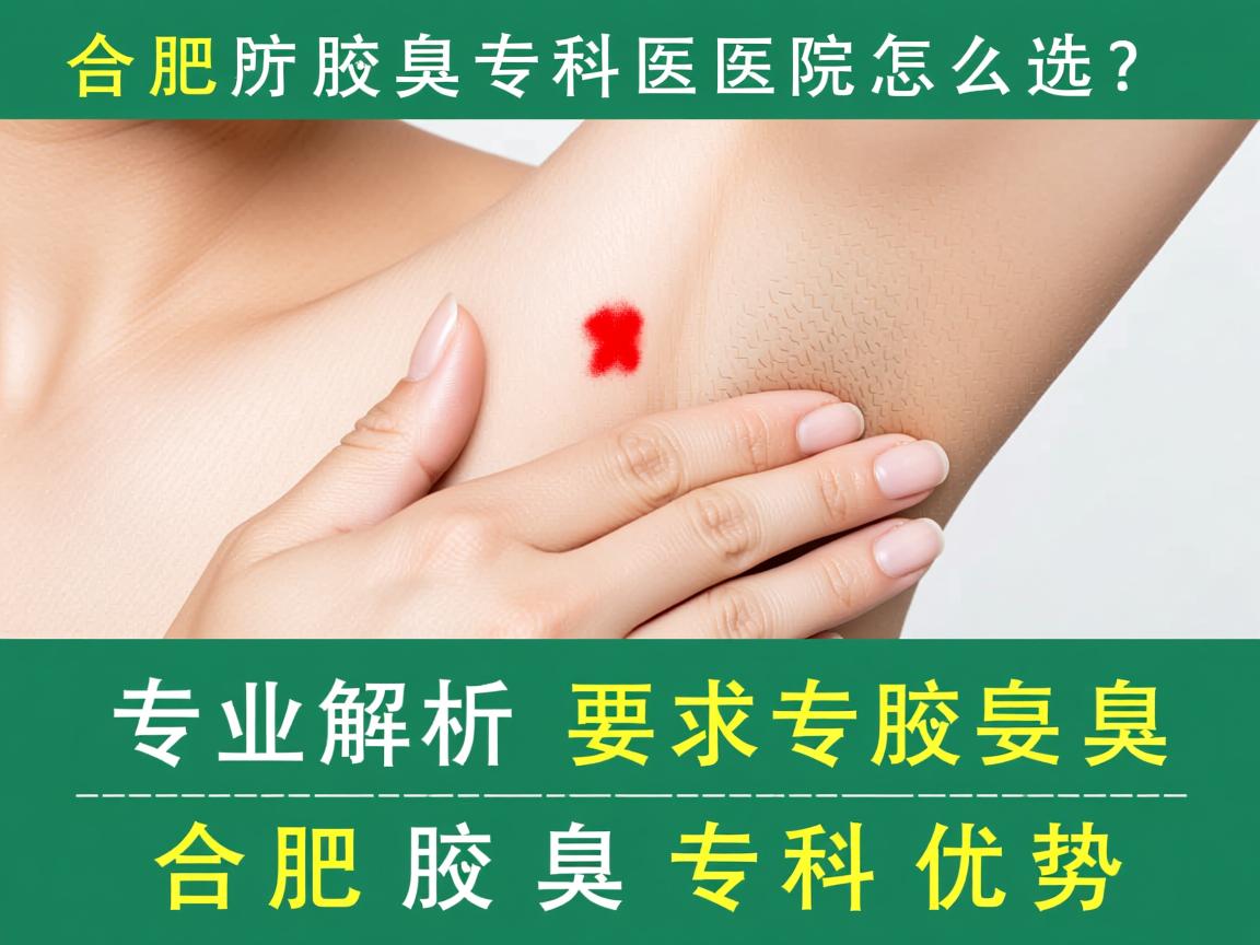 合肥腋臭专科医院怎么选？专业解析合肥腋臭专科优势