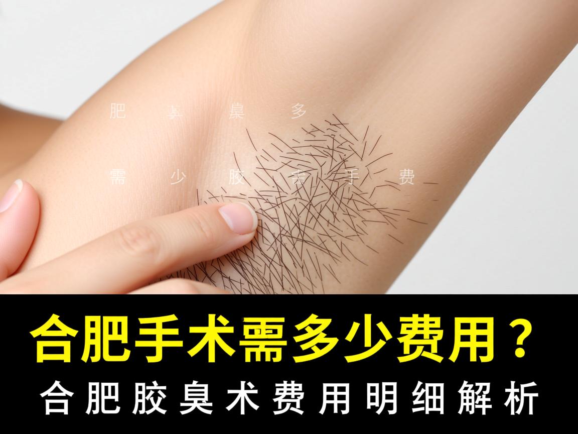 合肥腋臭手术需要多少费用？合肥腋臭手术费用明细解析