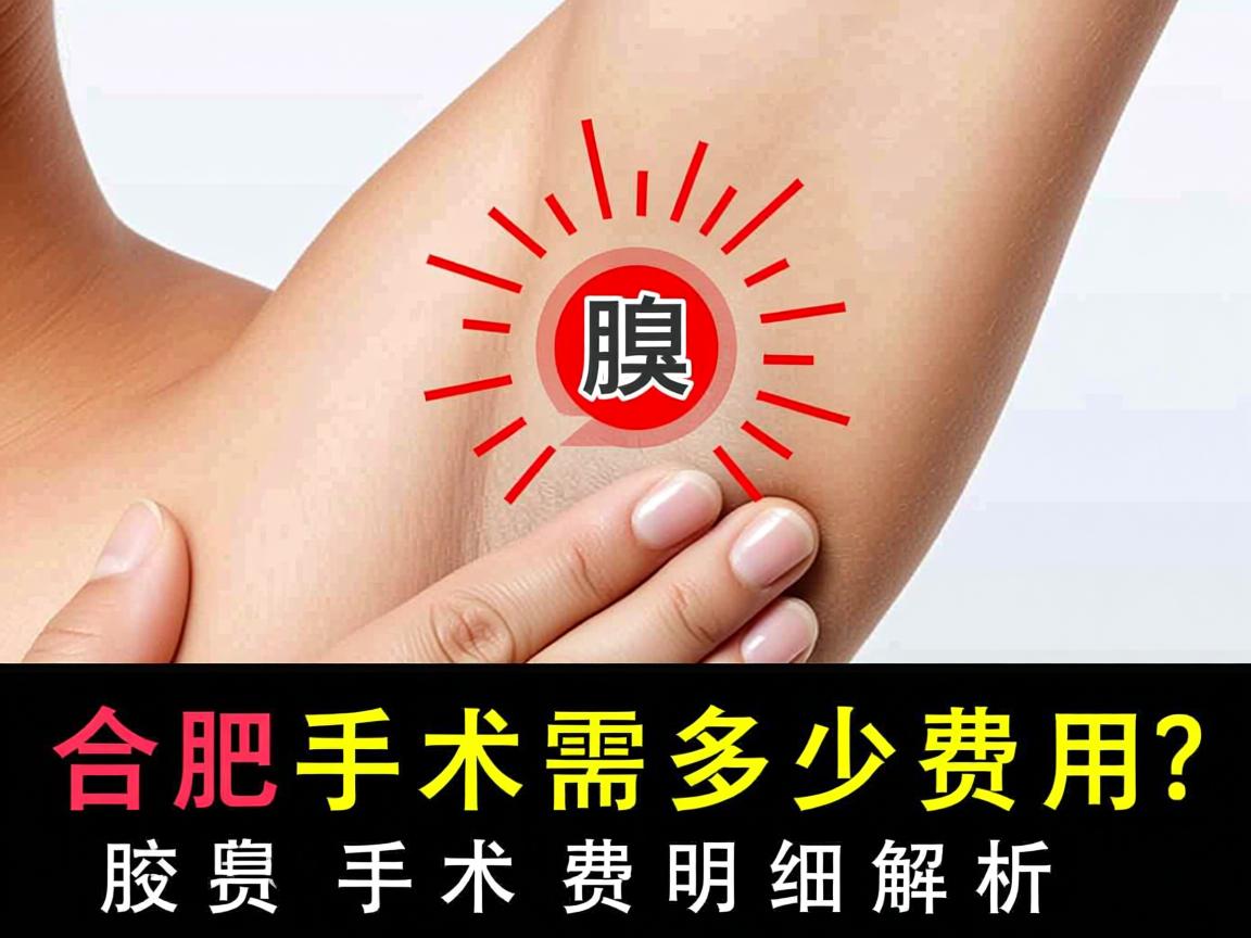 合肥腋臭手术需要多少费用？合肥腋臭手术费用明细解析