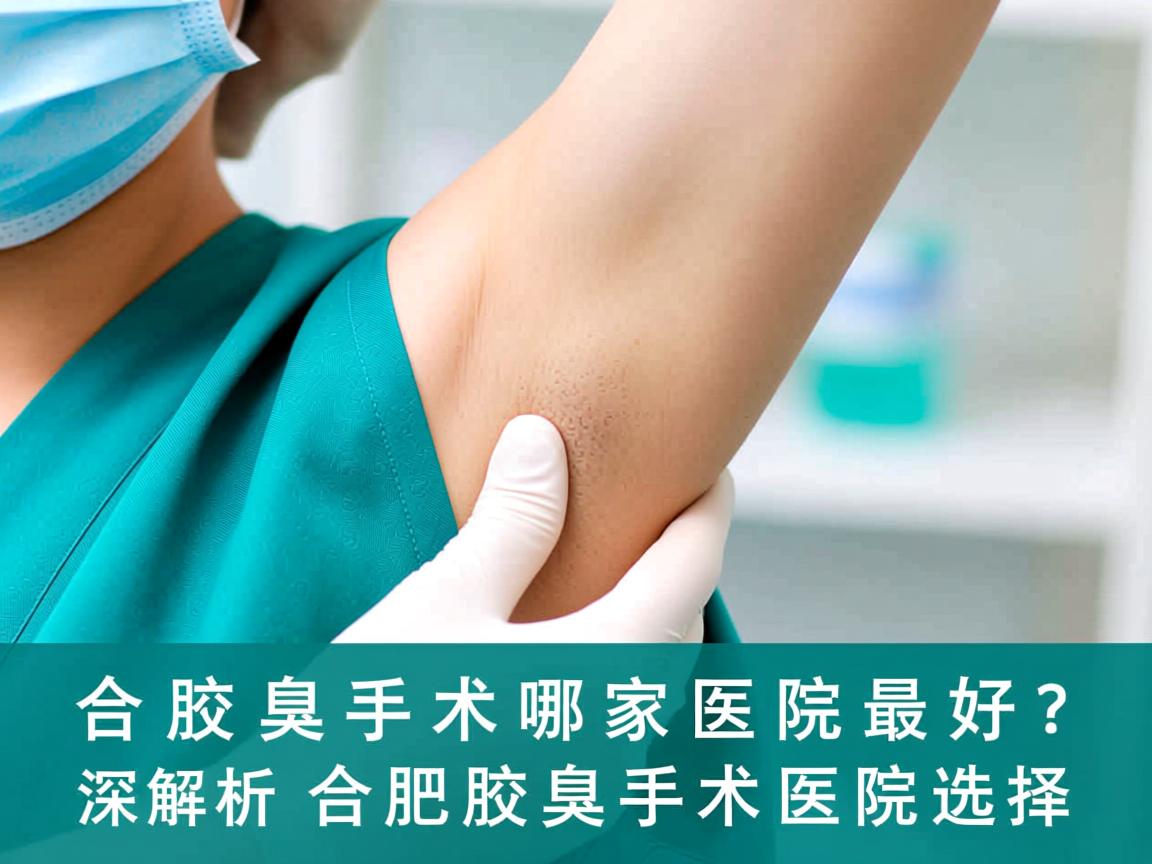 合肥腋臭手术哪家医院最好？深度解析合肥腋臭手术医院选择