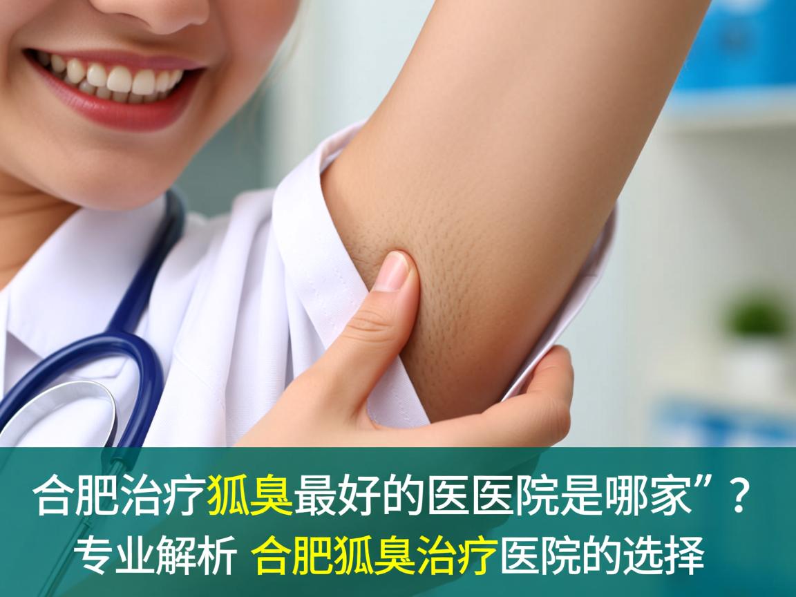 合肥治疗狐臭最好的医院是哪家？专业解析合肥狐臭治疗医院的选择