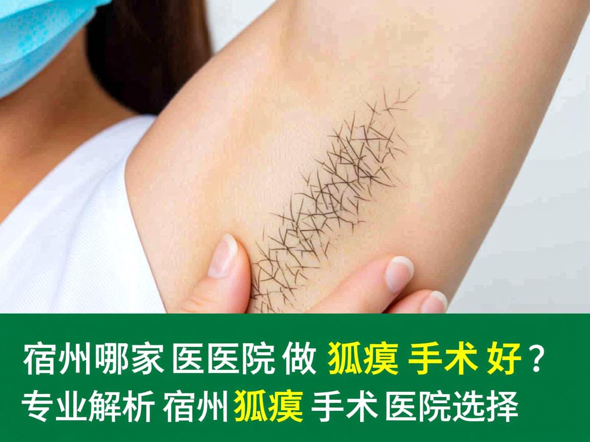 宿州哪家医院做狐臭手术好？专业解析宿州狐臭手术医院选择
