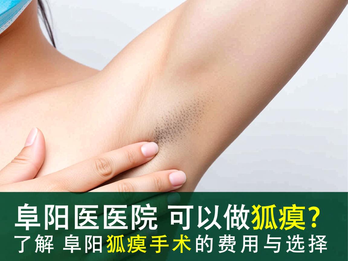 阜阳医院可以做狐臭吗？了解阜阳狐臭手术的费用与选择