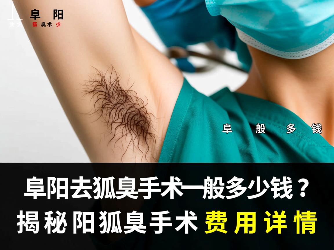 阜阳去狐臭手术一般多少钱？揭秘阜阳狐臭手术费用详情