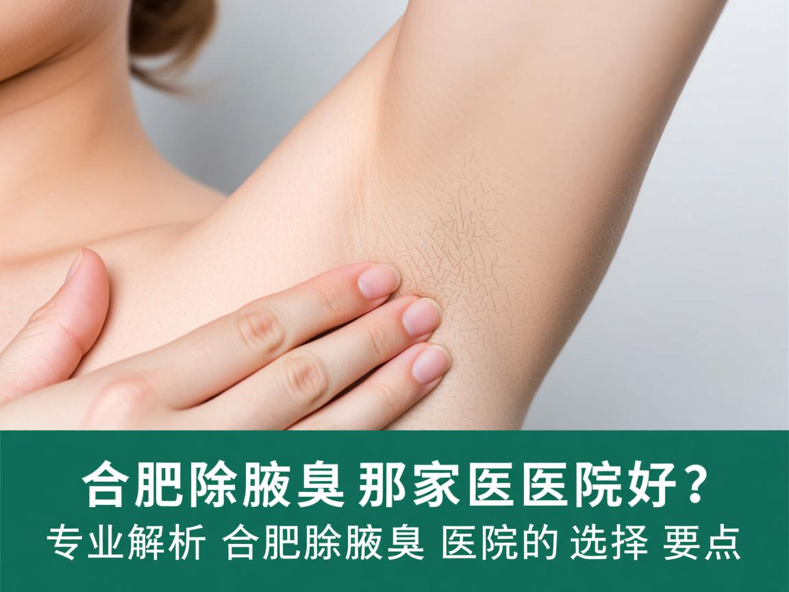 合肥除腋臭那家医院好？专业解析合肥除腋臭医院的选择要点