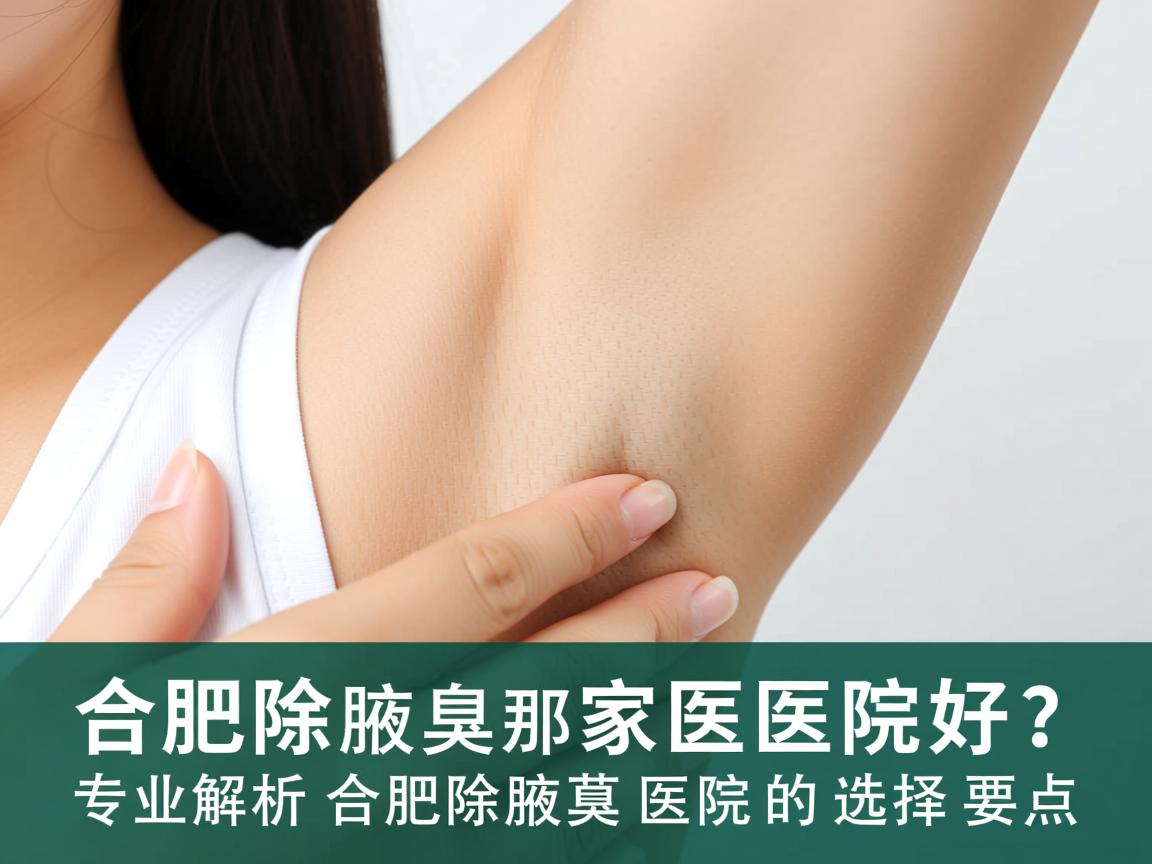 合肥除腋臭那家医院好？专业解析合肥除腋臭医院的选择要点