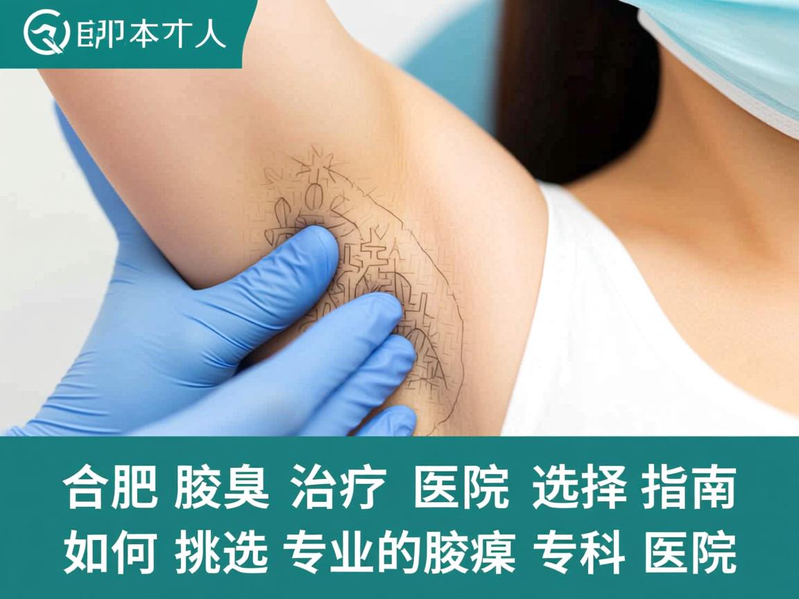 合肥腋臭治疗医院选择指南，如何挑选专业的腋臭专科医院