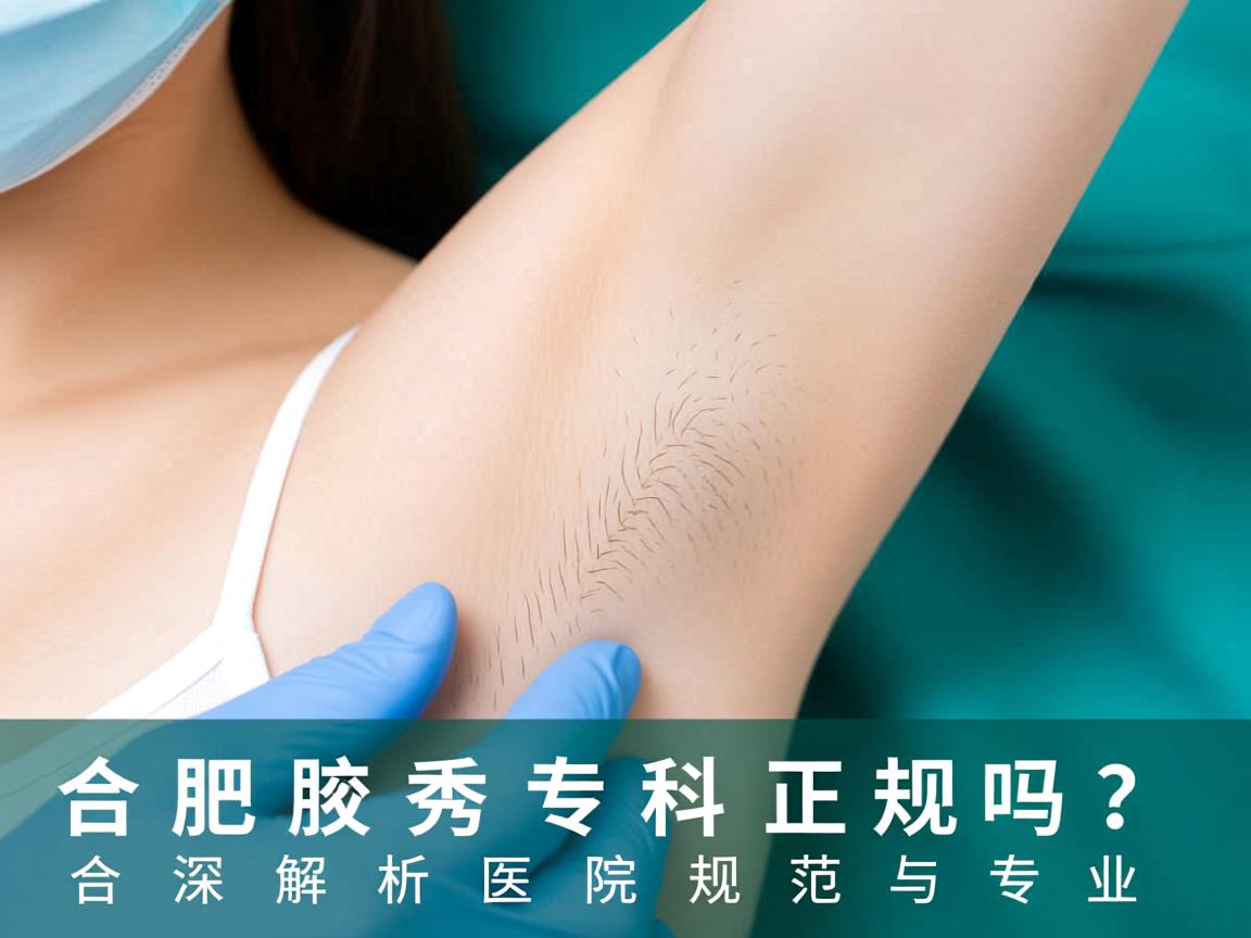 合肥腋秀腋臭专科正规吗？深度解析合肥腋秀医院的规范与专业