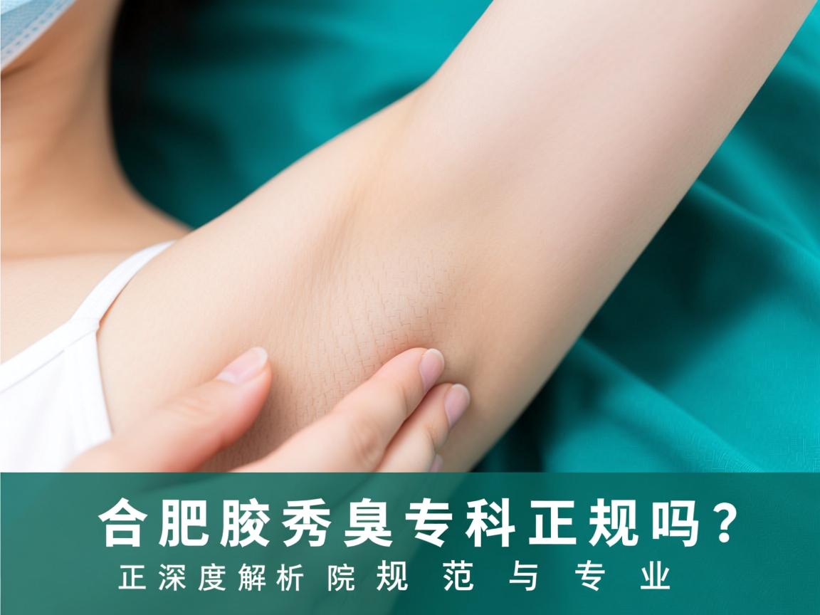 合肥腋秀腋臭专科正规吗？深度解析合肥腋秀医院的规范与专业