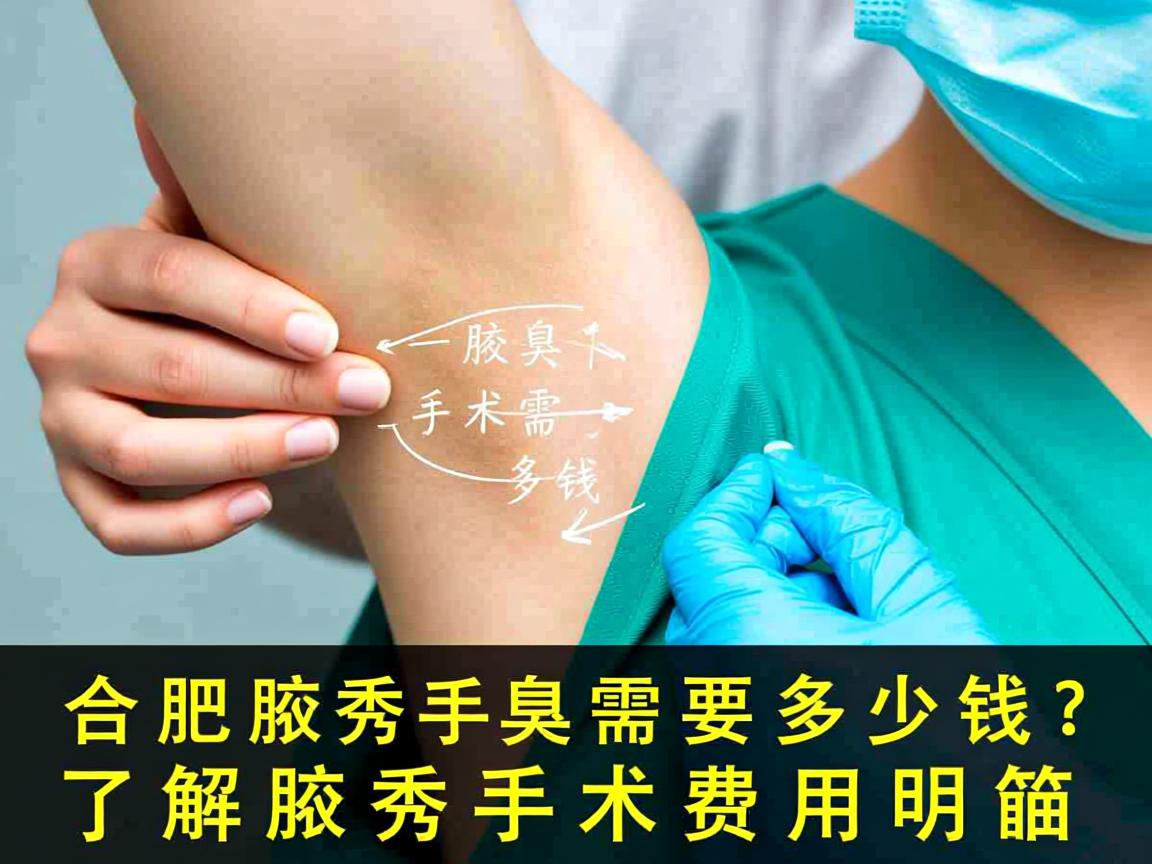 合肥腋秀腋臭手术需要多少钱？了解腋秀手术费用明细