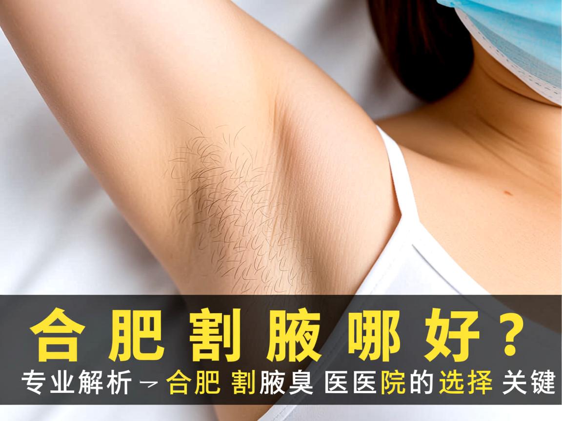 合肥割腋臭哪家好？专业解析合肥割腋臭医院的选择关键