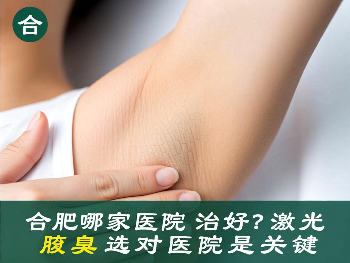 合肥哪家医院好？激光治腋臭选对医院是关键