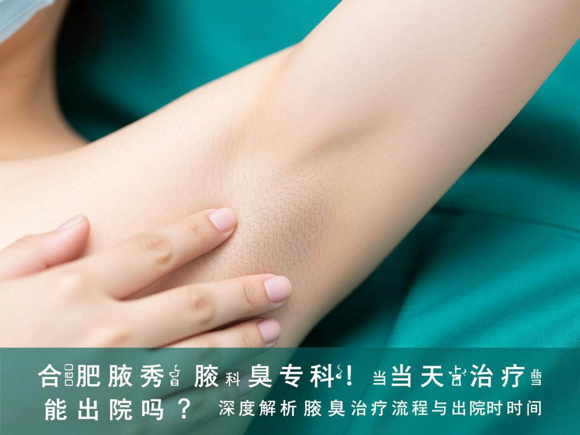 合肥腋秀腋臭专科,当天治疗当天能出院吗?深度解析腋臭治疗流程与出院时间 合肥腋秀腋臭专科,当天治疗当天能出院吗?深度解析腋臭治疗流程与出院时间
